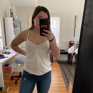 White Hollister Tank